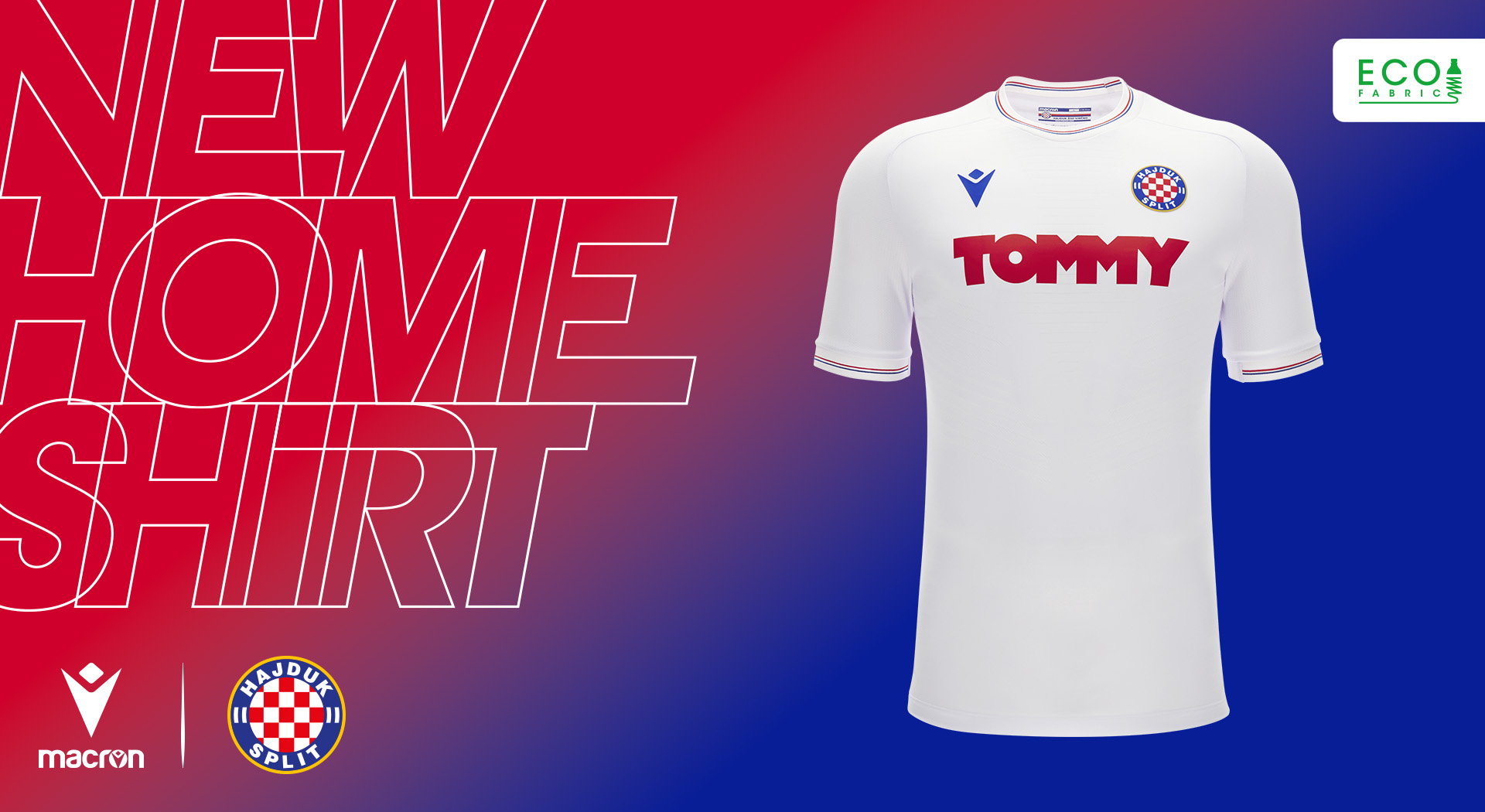 A new high-performance home shirt with a green soul for Hajduk Split!